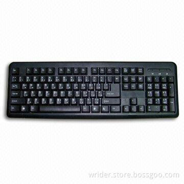 Computer Wired Keyboard, IBM PC/AT and PS/2 Ports are Available